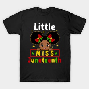 Juneteenth Celebrating 1865 Cute Black Girls Kids Toddler T-Shirt